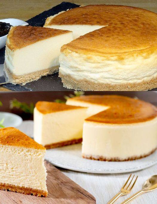 Rozpływający się w ustach sernik z kremem