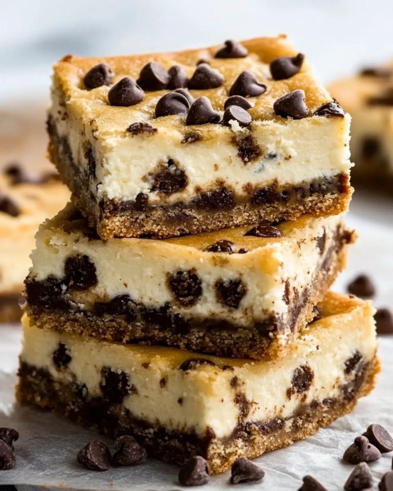 Batony sernika z kawałkami czekolady