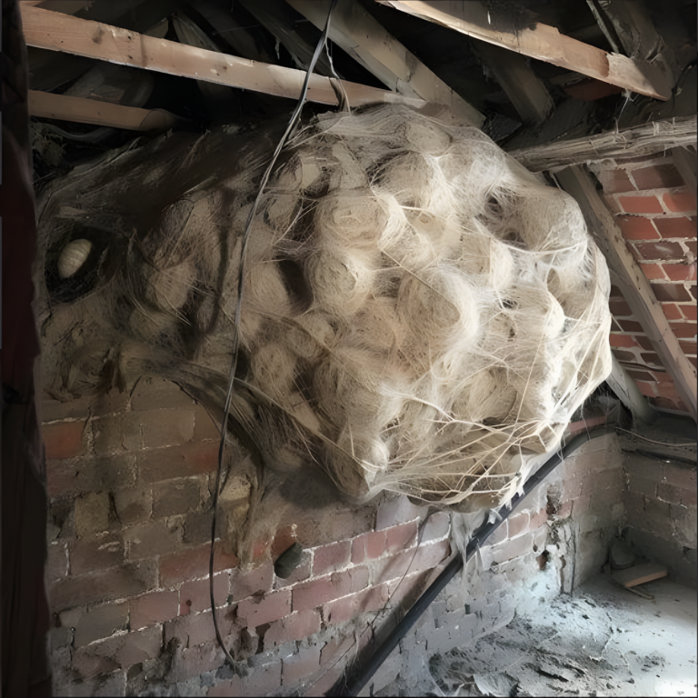 Mężczyzna myśli, że znalazł gniazdo „os” na strychu – blednie, gdy zdaje sobie sprawę, co jest w środku…