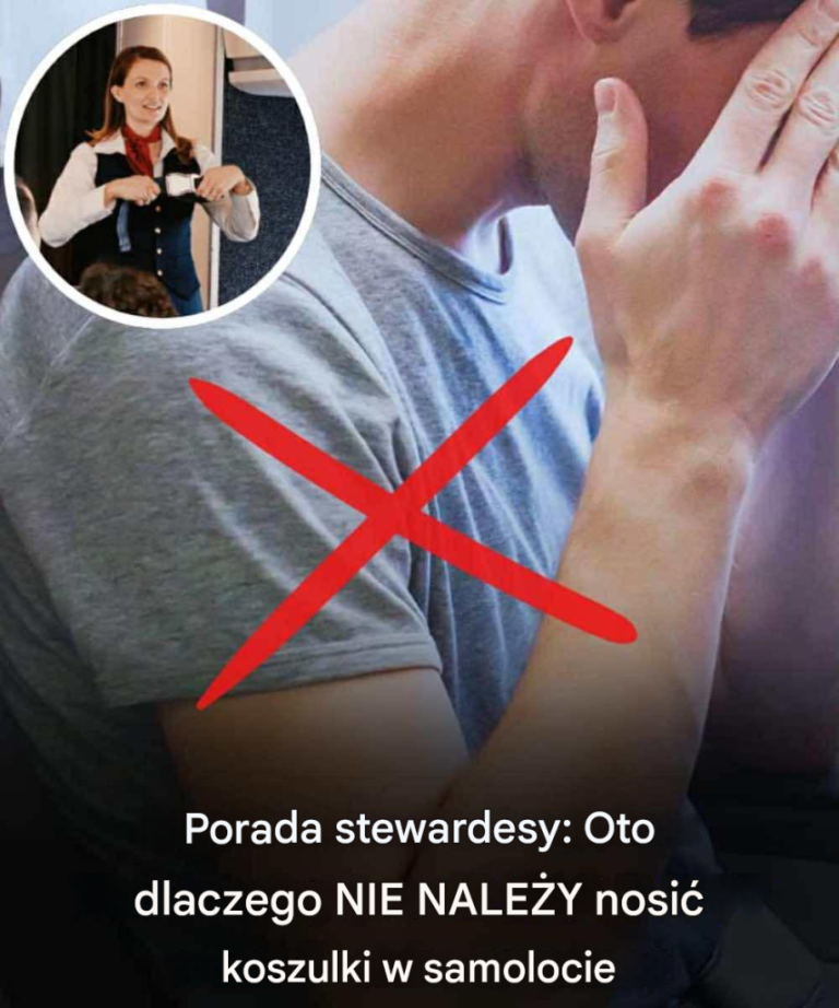 Oto dlaczego nie należy nosić koszulki w samolocie, jak zaleca stewardesa