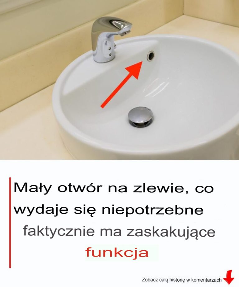 Mały otwór w zlewie, który wydaje się niepotrzebny, w rzeczywistości ma zaskakującą funkcję
