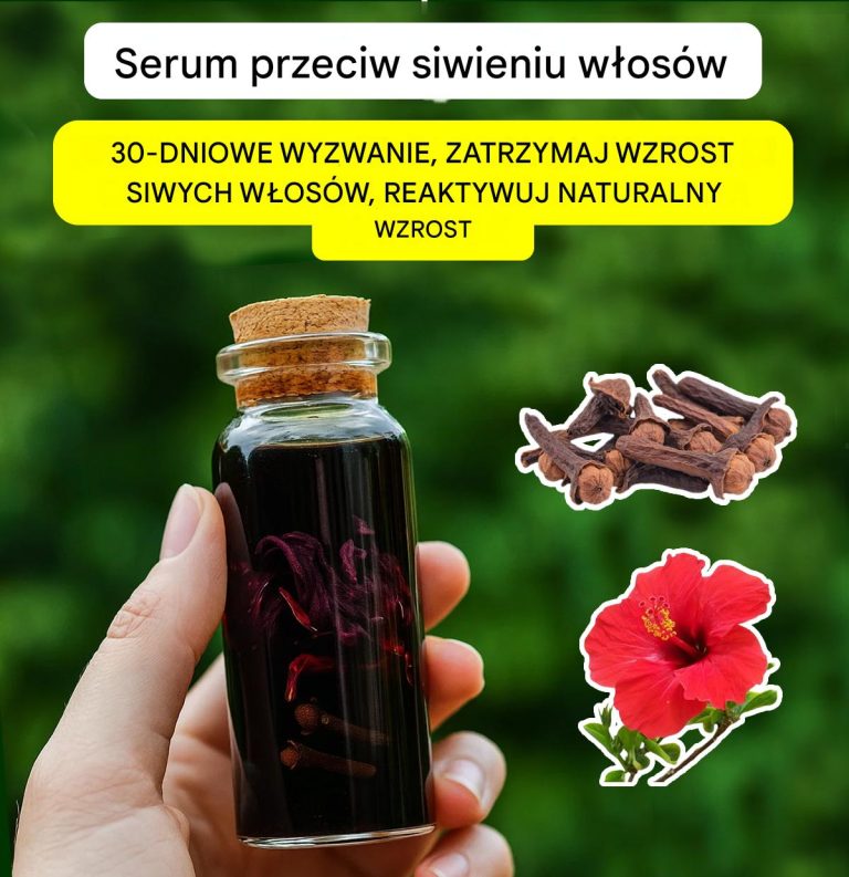 Naturalne serum przywracające włosom naturalny kolor