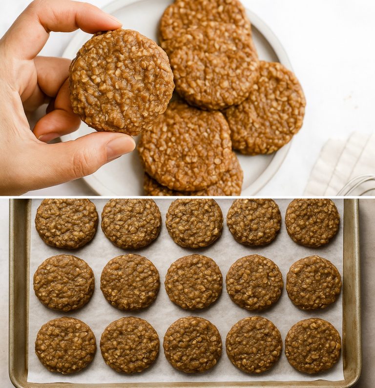 Ciasteczka owsiane z bananem bez mąki: pyszne i niskokaloryczne