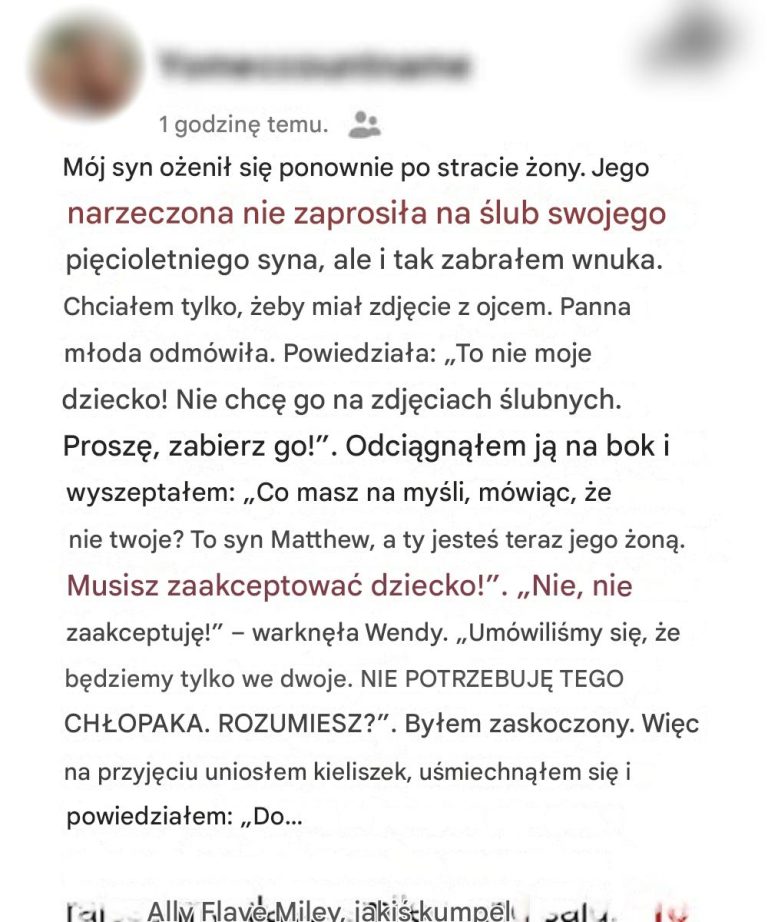 Moja nowa synowa krzyknęła: „On nie jest moim dzieckiem!” i zabroniła mojemu wnukowi brać udziału w zdjęciach ślubnych, więc wkroczyłam, żeby pokazać wszystkim, kim ona naprawdę jest.