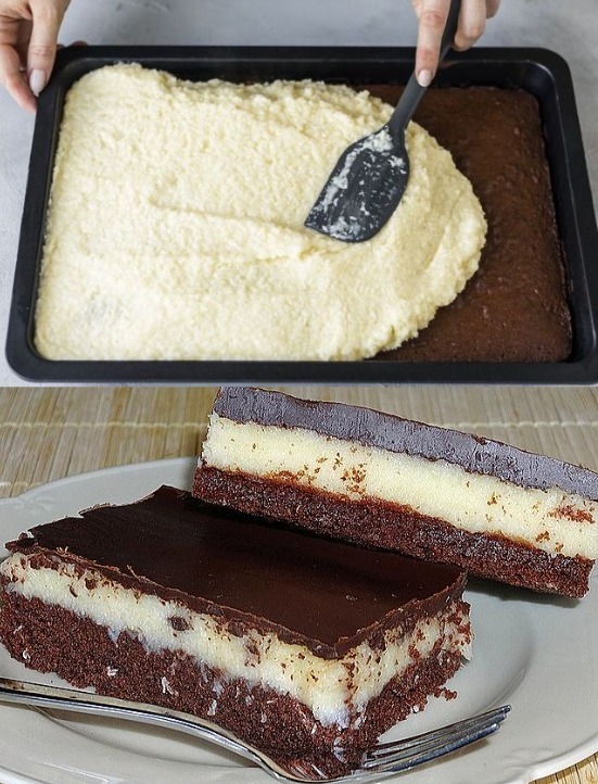 Ciasto Bounty bez pieczenia, pyszne