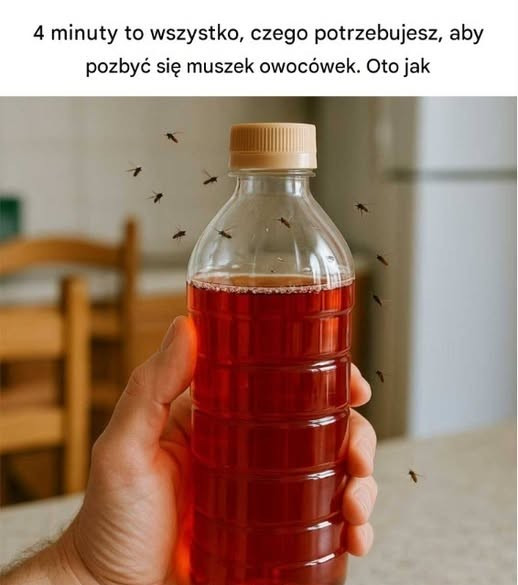 4 minuty to wszystko, czego potrzebujesz, aby pozbyć się muszek owocówek. Oto jak!