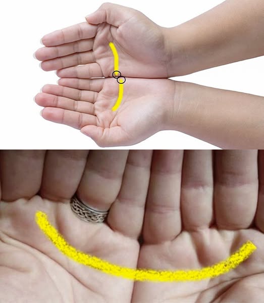 Połóż dłonie obok siebie i sprawdź, czy linie twojego serca są wyrównane. To właśnie to oznacza