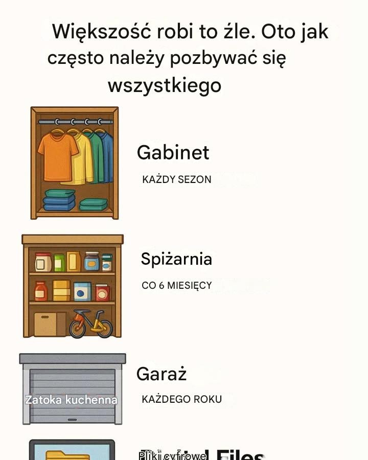 Większość robi to źle. Oto jak często należy pozbywać się wszystkiego