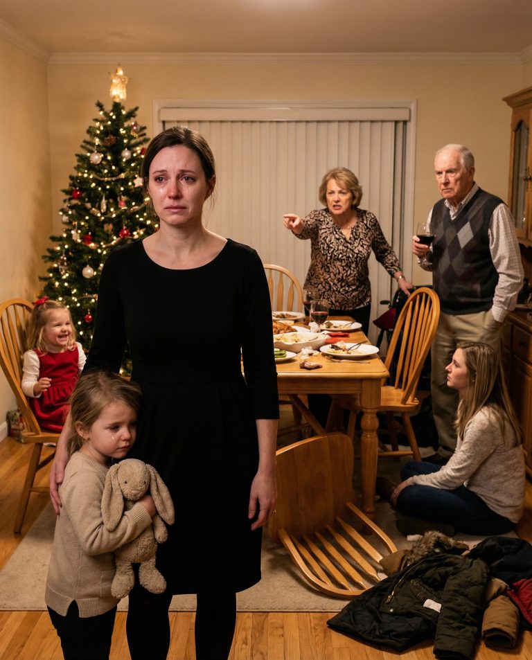 Nigdy nie powiedziałam rodzinie teściów, że posiadam pięciomiliardowe imperium. Dla nich wciąż byłam „bezużyteczną kurą domową”. Podczas kolacji wigilijnej moja teściowa wyrzuciła ulubioną sukienkę mojej ośmioletniej córki. „Wygląda tak tandetnie” – prychnęła. Moja córka rozpłakała się. Spojrzałam na moją szwagierkę, prezeskę, a ona uśmiechnęła się ironicznie. „Jaki wstyd”. Nie sprzeciwiłam się. Nie podniosłam głosu. Po prostu pokazałam im, kim naprawdę jestem – i właśnie w tym momencie ich świat zaczął się walić.