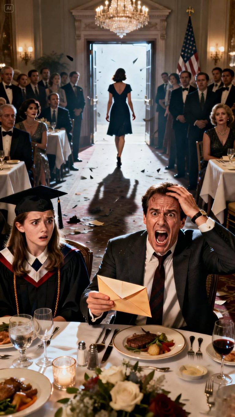 Na uroczystości ukończenia szkoły przez moją córkę mąż oznajmił: „Postanowiłem zacząć nowe życie bez ciebie”. Jego dziewczyna siedziała z naszymi przyjaciółmi. Wszyscy ucichli. Uśmiechnęłam się i powiedziałam: „Gratuluję ci szczerości”. Zanim wyszłam, wręczyłam mu kopertę. Kiedy ją otworzył, zaczął krzyczeć…