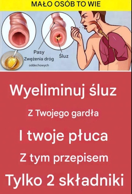 Oczyść gardło i płuca ze śluzu za pomocą tego przepisu – tylko 2 składniki
