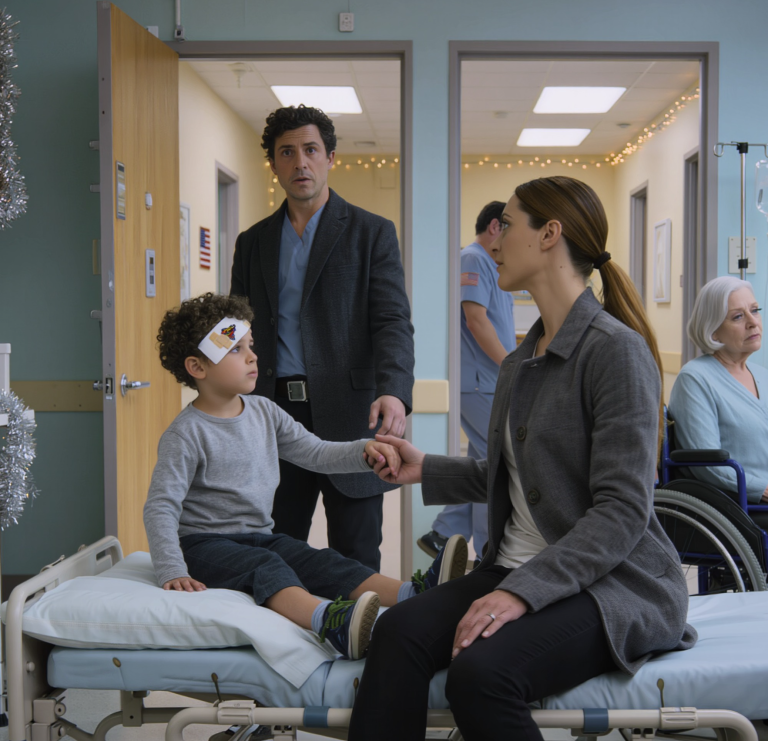 Na moim ślubie moja teściowa wstała i powiedziała: „Nie wierzę, że to dziecko jest mojego syna”, przedstawiając dokumenty, które nie mówiły całej prawdy. Chwilę później mój narzeczony odszedł od ołtarza. Lata później, podczas niespodziewanego spotkania, wszyscy oniemiali z wrażenia, widząc, co zrobił mój syn…