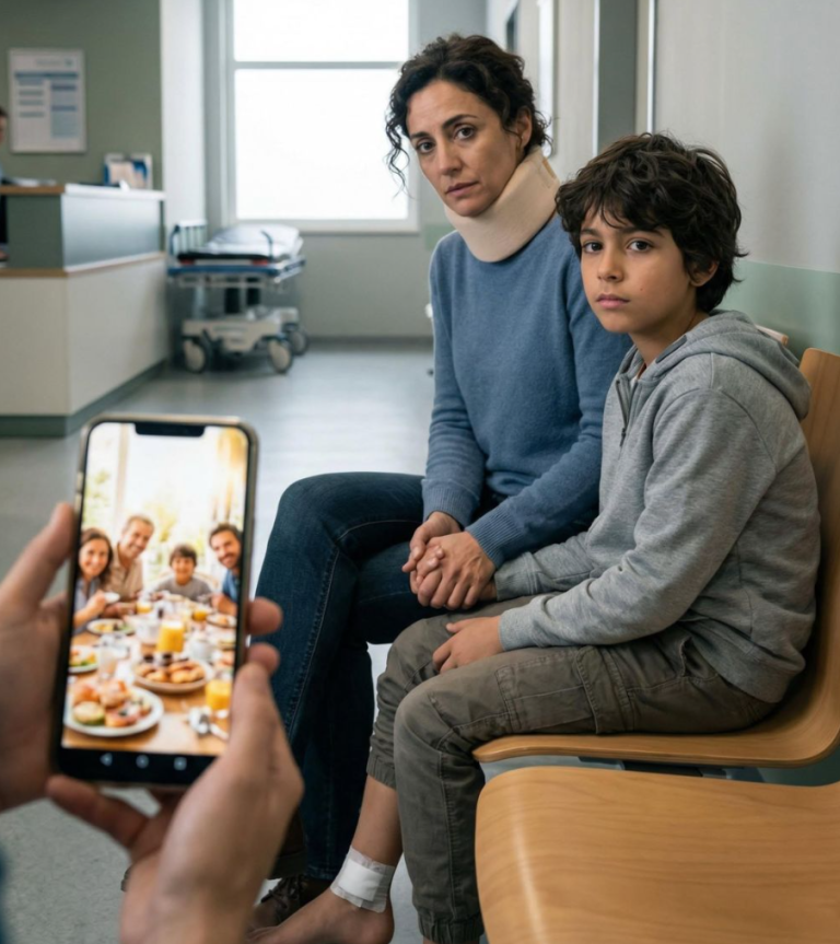 Po tym, jak pijany kierowca potrącił mojego jedenastoletniego syna i mnie, wysłałem SMS-a do czatu rodzinnego, że jesteśmy w szpitalu, ale żyjemy. Wszyscy to przeczytali. Nikt nie odpisał – potem udostępnili uśmiechnięte zdjęcia z urodzinowego brunchu mojej siostrzenicy.