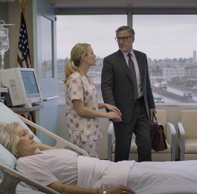 Obudziłam się sama po zabiegu. Pielęgniarka powiedziała: „Pani dzieci wyszły, powiedzieli, że opłaty za parking rosną”. Zalałam się łzami. Nagle wszedł wysoki mężczyzna w garniturze i delikatnie ujął mnie za rękę. „Pani Davis? Nie pamięta mnie pani, ale płaciła pani za moje obiady każdego dnia w trzeciej klasie”. Nie był tylko gościem. Był właścicielem szpitala… To, co zrobił później… ZMIENIŁO WSZYSTKO!