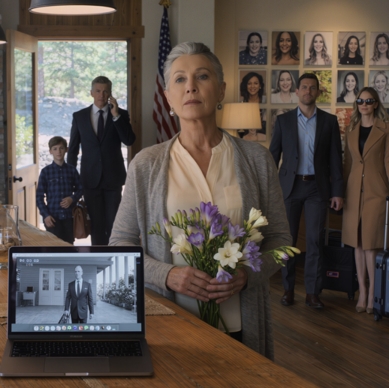 Pewnego spokojnego górskiego poranka mój syn i jego żona pojawili się z walizkami i nieznajomym w garniturze i powiedzieli: „Mamo, słyszeliśmy, że kupiłaś luksusowy dom w Górach Skalistych – odnówmy kontakt”, ale przez własny system ochrony usłyszałem szept tego nieznajomego: „Jeśli odmówi, przeniesiemy ją do ośrodka, nazwiemy to „dla jej dobra” i zajmiemy się tą ziemią”, a mnie ścisnęło w żyłach.