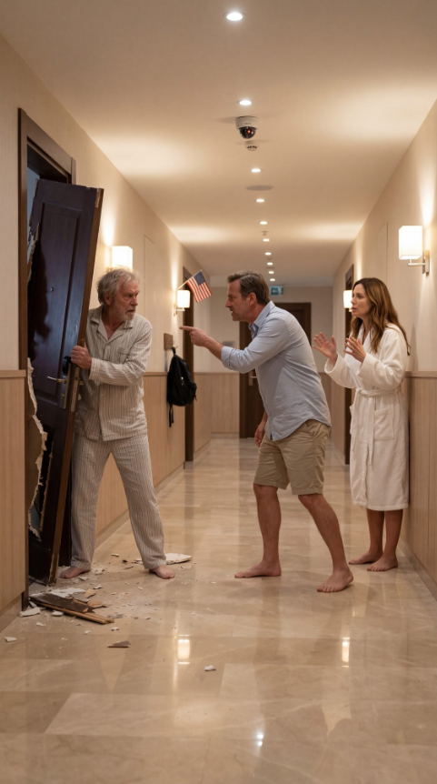 Wyważył drzwi naszego pokoju hotelowego o 3 nad ranem.