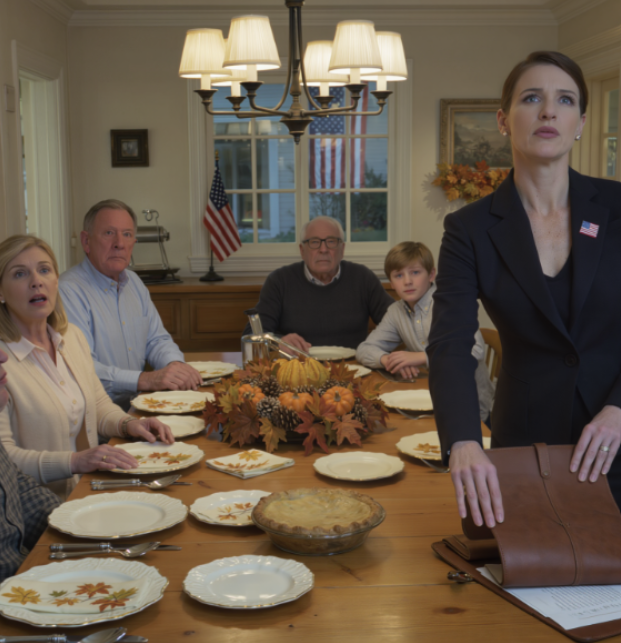 Mój tata wyrzucił mnie z rodzinnej grupy na FaceTime, a potem, w Święto Dziękczynienia, wskazał na moje miejsce i warknął: „Przestań robić wszystko kręcąc się wokół pieniędzy”… więc położyłem skórzaną teczkę na stole, spojrzałem mu w oczy i powiedziałem: „To porozmawiajmy o tym, czyje nazwisko widnieje na tym domu”.