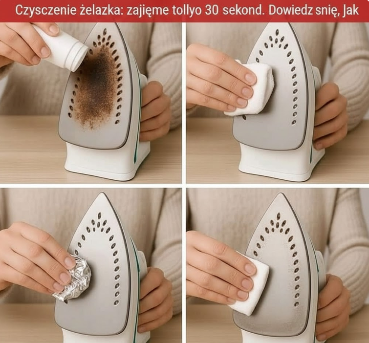 Czyszczenie żelazka: zajmuje tylko 30 sekund. Dowiedz się, jak