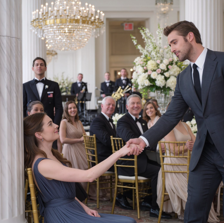 Siedziałem za filarem na ślubie mojej siostry. Wszyscy udawali, że nie jestem rodziną. Potem jakiś nieznajomy usiadł obok mnie i powiedział: „Po prostu rób to, co ja i udawaj, że jesteś moją randką”. Kiedy wstał, żeby przemówić, wszyscy się odwrócili. Siostra przestała się uśmiechać.