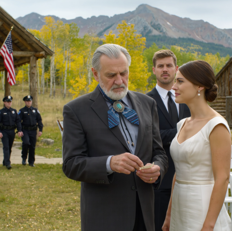 Tuż przed tym, jak moja córka powiedziała „tak”, wsunęła mi w dłoń karteczkę, którą schowała w bukiecie ślubnym, i wyszeptała: „Tato… proszę, pomóż mi”. Jej narzeczony miesiącami krążył po naszej rodzinnej farmie – wypytując o akt własności, wartość, spadek – a ja zbagatelizowałam to jako ciekawość. Ale ten skrawek papieru sprawił, że zerwałam się na równe nogi na środku kościoła i…