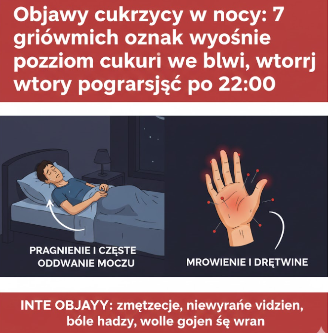 Objawy cukrzycy w nocy: 7 głównych oznak wysokiego poziomu cukru we krwi, który pogarsza się po 22:00