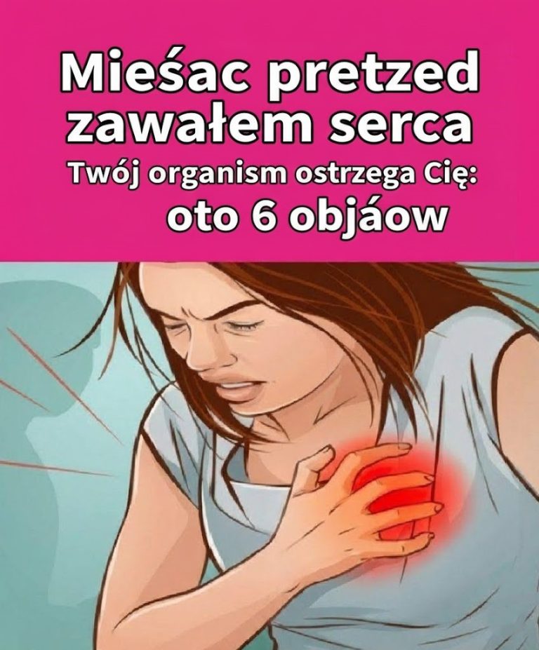Miesiąc przed zawałem serca Twój organizm ostrzega Cię: oto 6 objawów